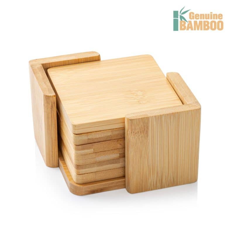 Burke Bamboo VividPrint™ Coaster Set - Square - 1