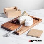 Swissmar® Acacia Board & Bamboo Coasters - 2