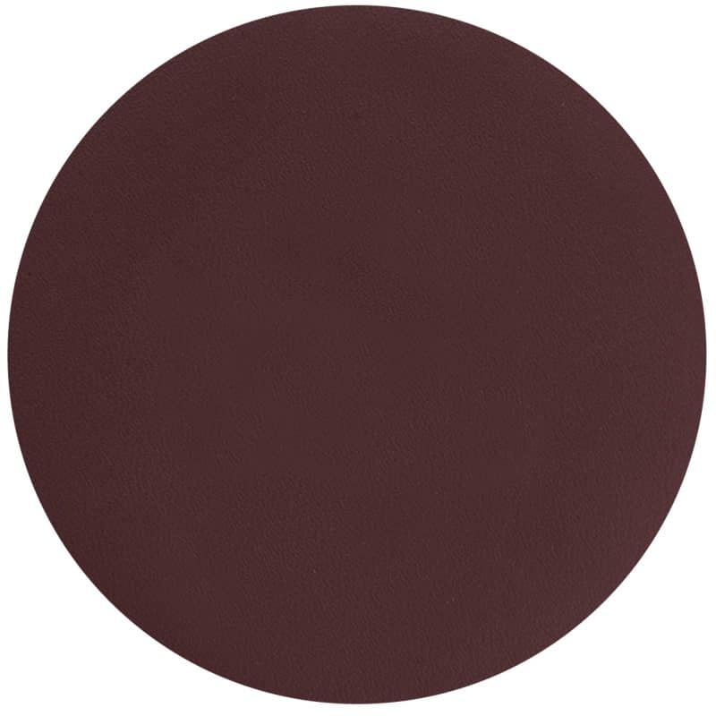Top Grain Leather Round Coaster w/ Felt Base (Domestic) - 3
