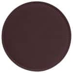 Top Grain Leather Round Coaster w/ Stitching & Vinyl Base (Domestic) - 3