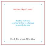 CoasterStone Square Absorbent Stone Coaster - 4 Pack (4") - 1