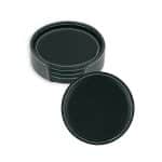 Vintage Leather Round Coaster Gift Set - 1