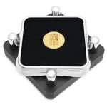 Set of Two Square Coasters Silver - 2