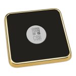 Square Gold Tone Coaster - 2