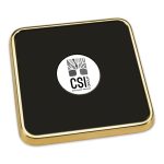 Square Gold Tone Coaster - 3