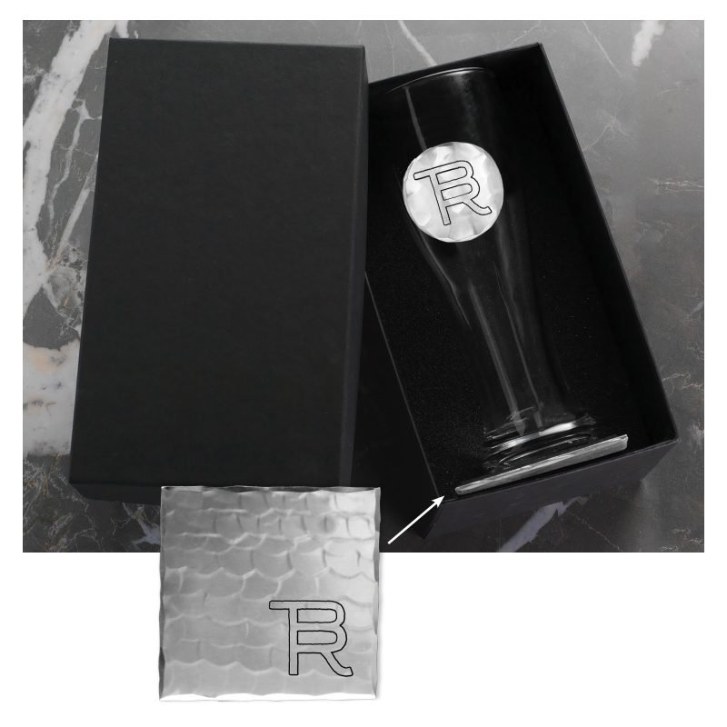 SOHO Single Pilsner and Square Coaster Set