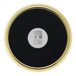Brass And Leather Coaster - 2