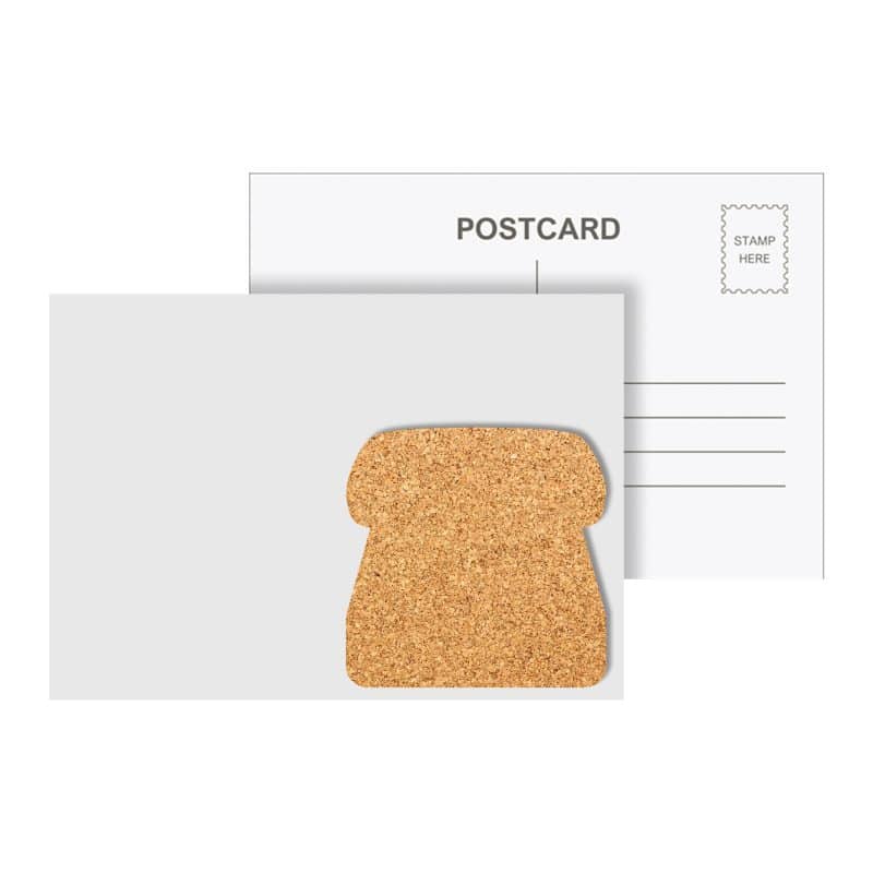 Post Card w/Phone Shaped Cork Coaster - 1