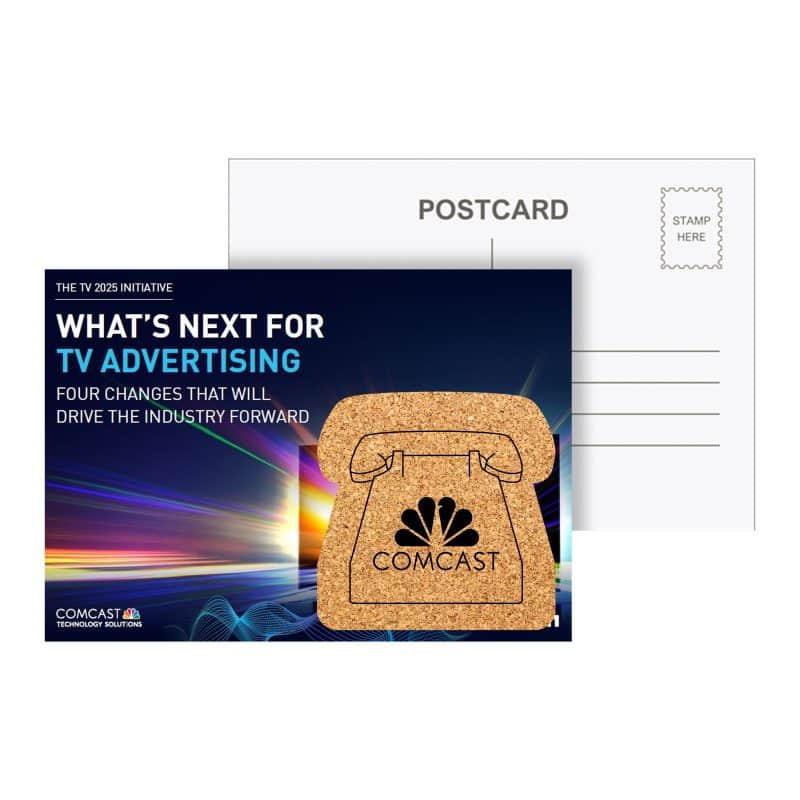 Post Card w/Phone Shaped Cork Coaster