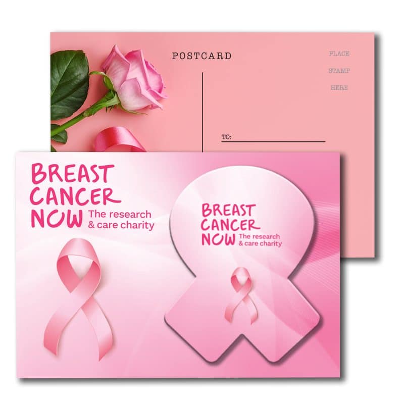 Post Card with Full Color Awareness Ribbon Coaster