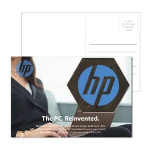 Post Card with Full Color Hexagon Coaster