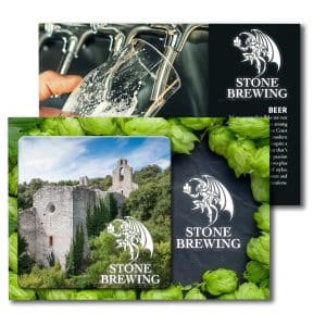 Post Card with Full Color Square Coaster