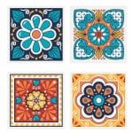 Square Absorbent Ceramic Coaster - 3