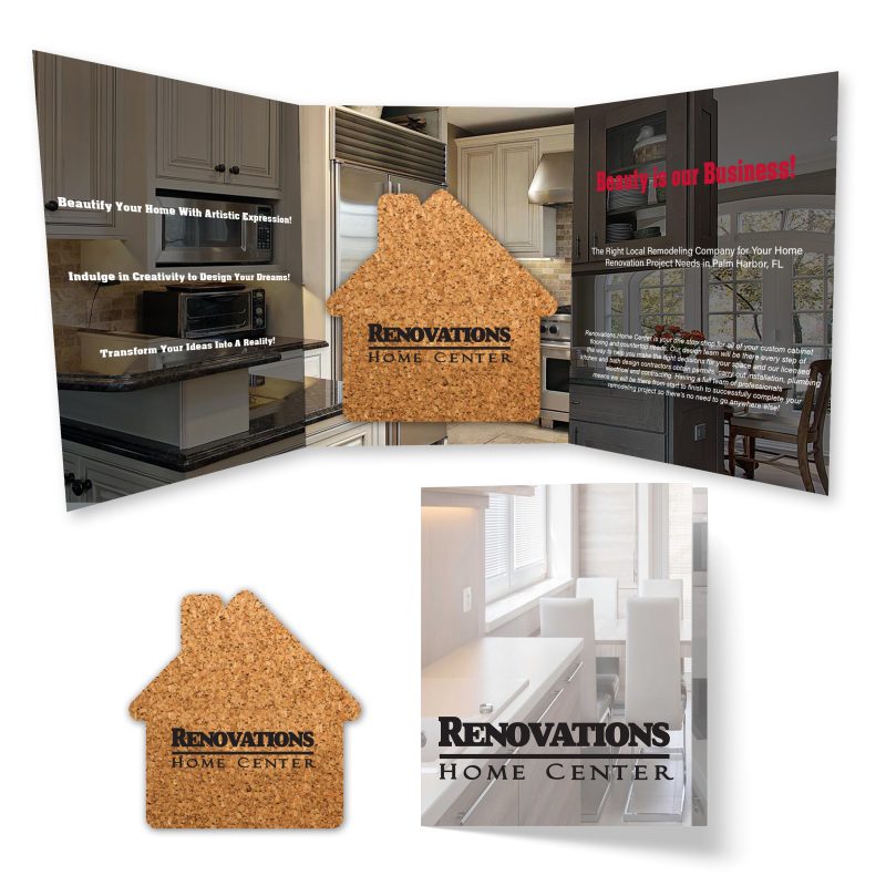 Tek-Booklet-2-with-House-Shaped-Cork-Coaster-TB2-PCC105 Tek Booklet 2 with House Shaped Cork Coaster