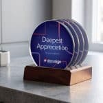 Barnaby VividPrint? Coasters - Set of 4 on Rosewood - 2