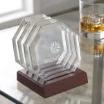 Meaford Coaster - Set of 4 on Rosewood Base - 2