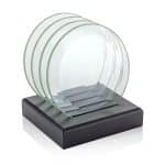 Midland Coasters - Set of 4 on Black Base - 3