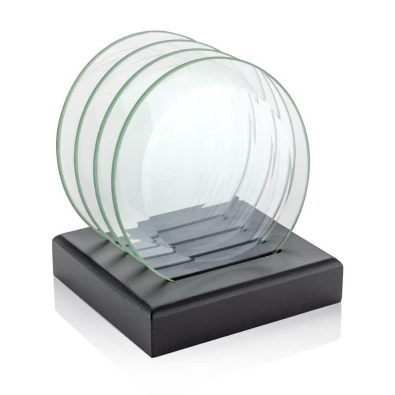 Midland Coasters - Set of 4 on Black Base - 3