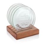 Midland Coasters - Set of 4 on Walnut Base - 3