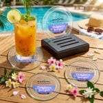 Midland VividPrint? Coasters - Set of 4 on Black Base - 2