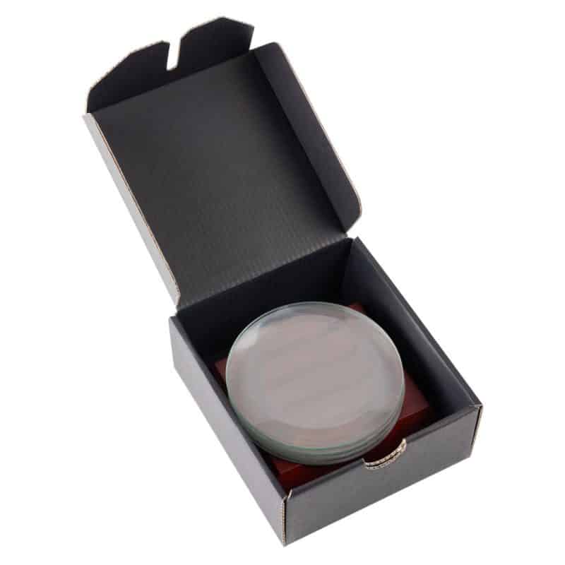 Midland VividPrint? Coasters - Set of 4 on Rosewood Base - 1