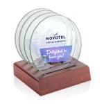 Midland VividPrint? Coasters - Set of 4 on Rosewood Base