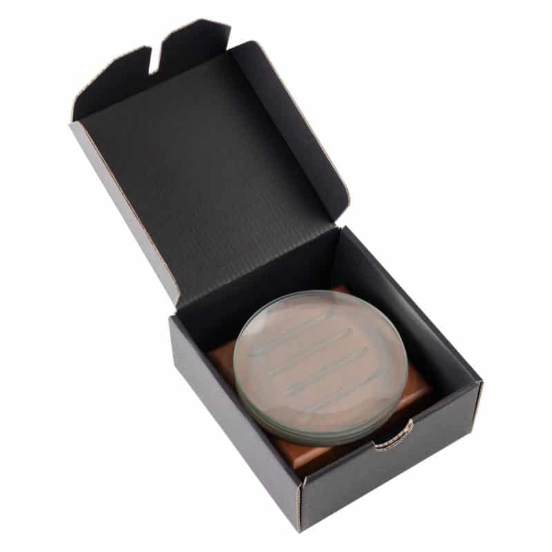 Midland VividPrint? Coasters - Set of 4 on Walnut Base - 1