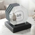 Sloan Coasters - Set of 4 on Black Base - 2
