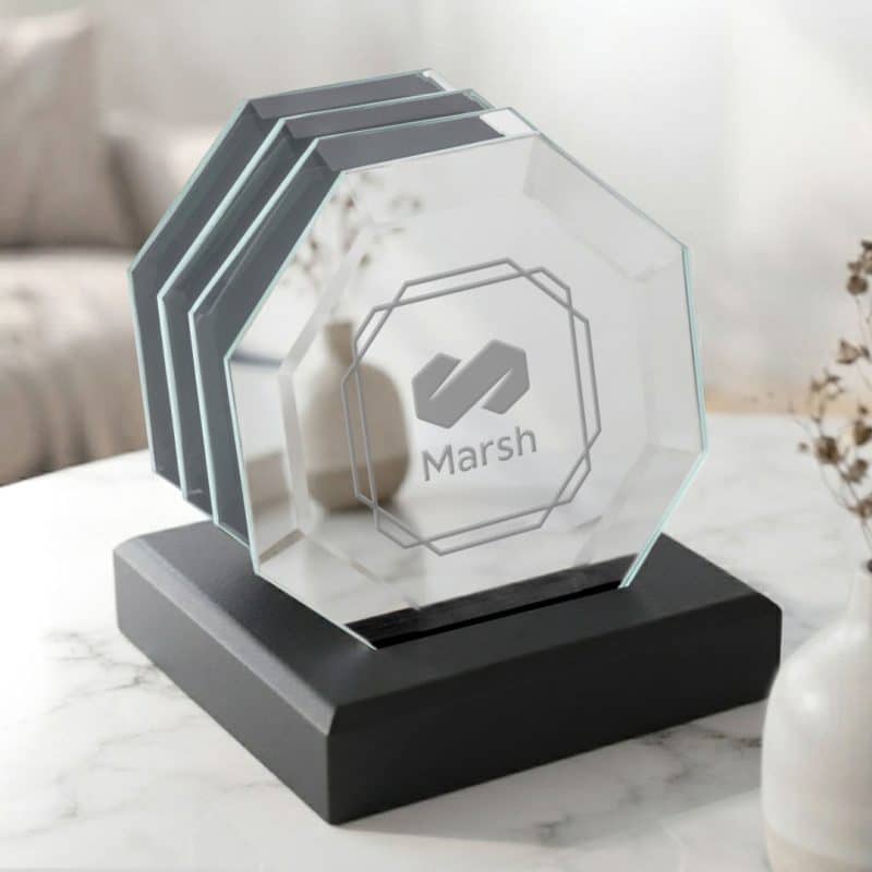 Sloan Coasters - Set of 4 on Black Base - 2