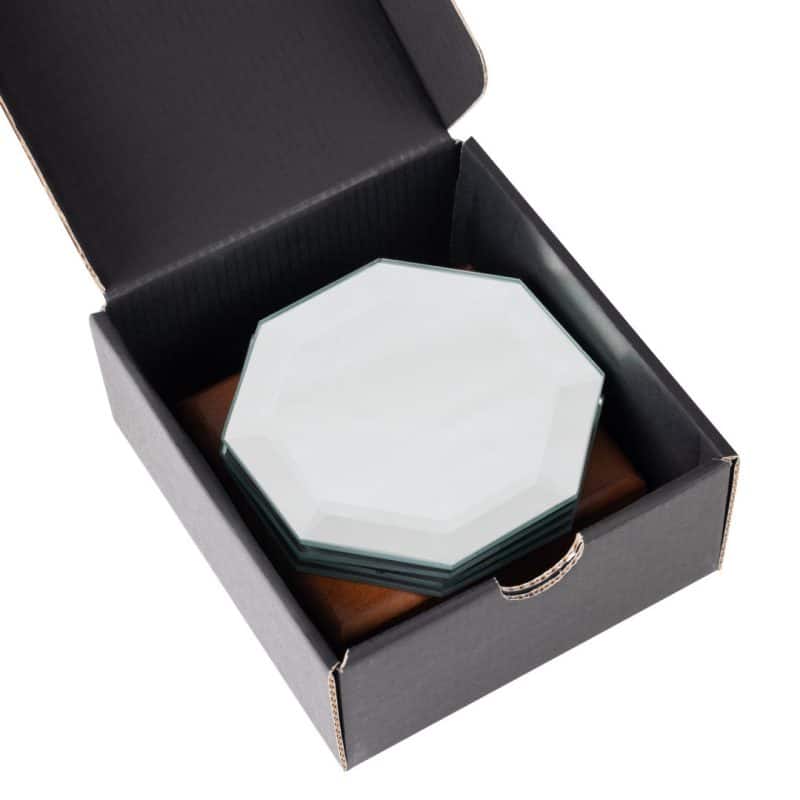 Sloan Coasters - Set of 4 on Walnut Base - 1