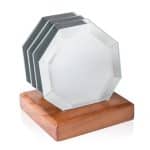 Sloan Coasters - Set of 4 on Walnut Base - 3