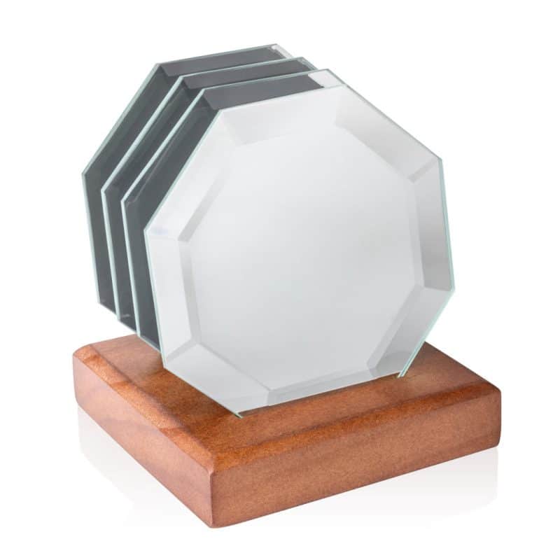 Sloan Coasters - Set of 4 on Walnut Base - 3