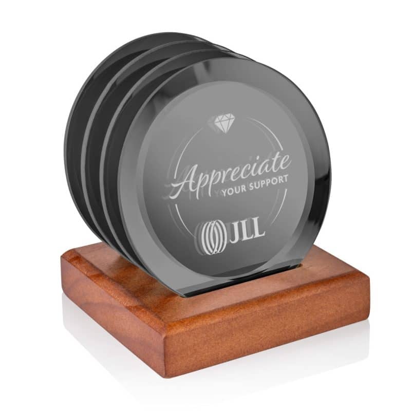 Aladdin Coasters - Set of 4 on Walnut - 2