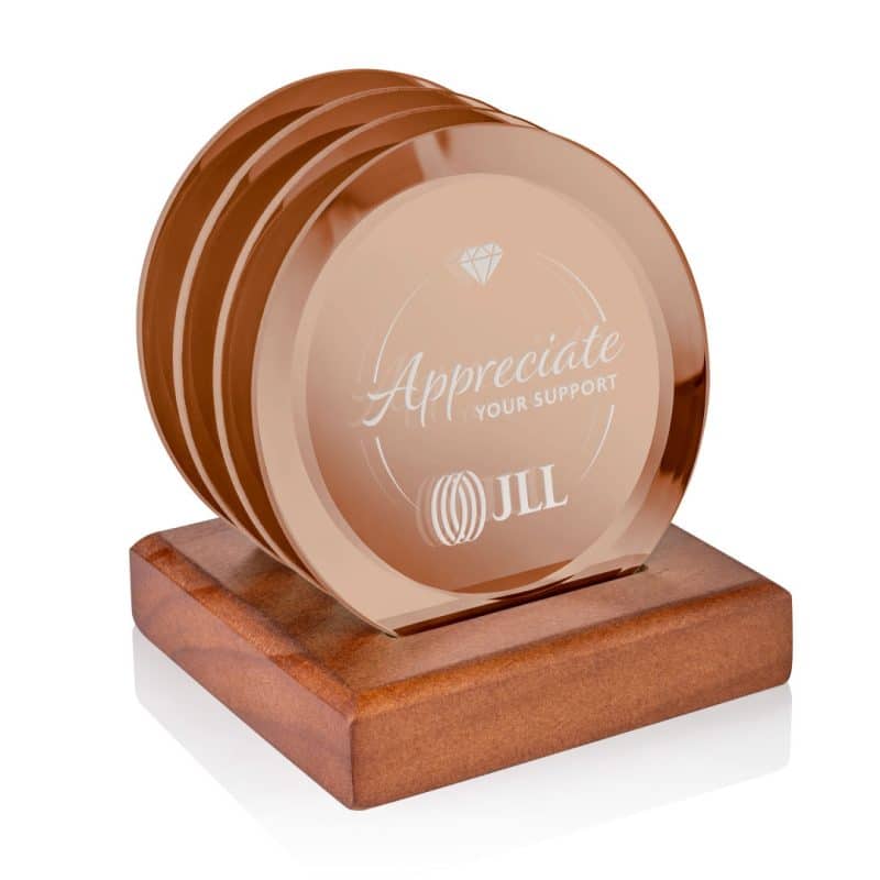 Aladdin Coasters - Set of 4 on Walnut - 3