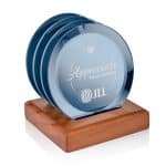 Aladdin Coasters - Set of 4 on Walnut - 4