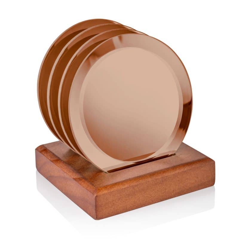 Aladdin Coasters - Set of 4 on Walnut - 8