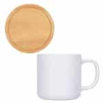 Dalton 12 oz Ceramic Mug w/ Bamboo Lid/Coaster - 9