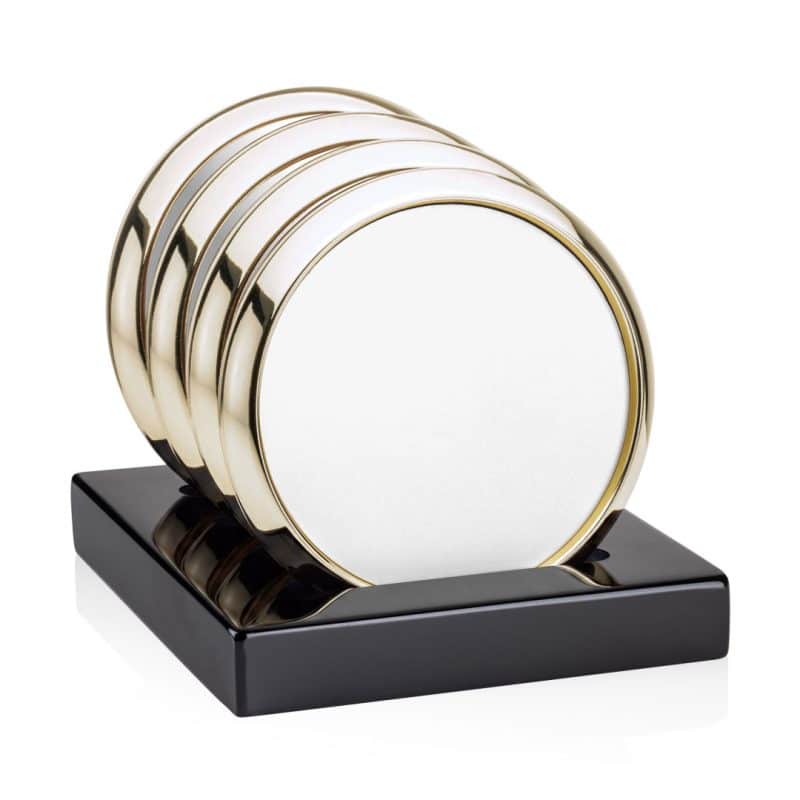 Danville VividPrint Coasters on Gloss Black Base - Set of 4 - 7