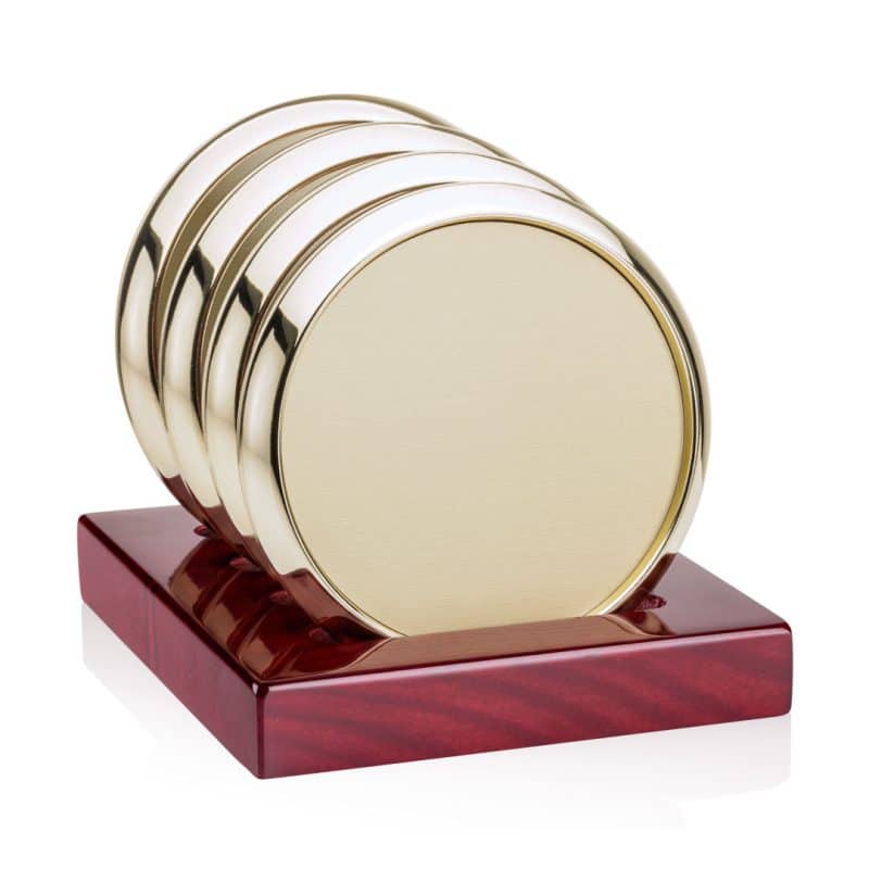 Danville VividPrint Coasters on Rosewood Base - Set of 4 - 6