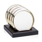 Danville VividPrint Coasters on Satin Black Base - Set of 4 - 7