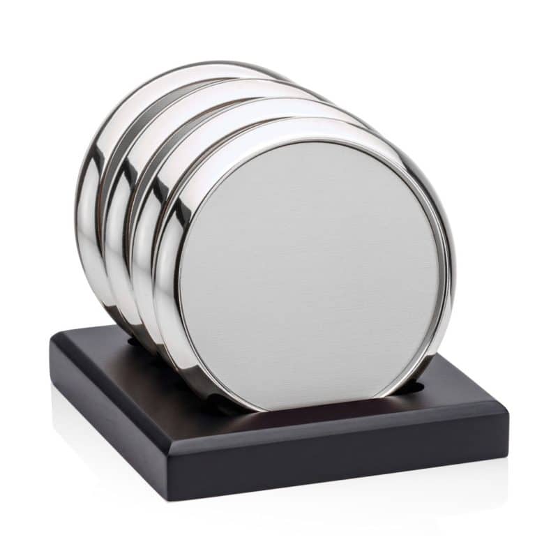 Danville VividPrint Coasters on Satin Black Base - Set of 4 - 8