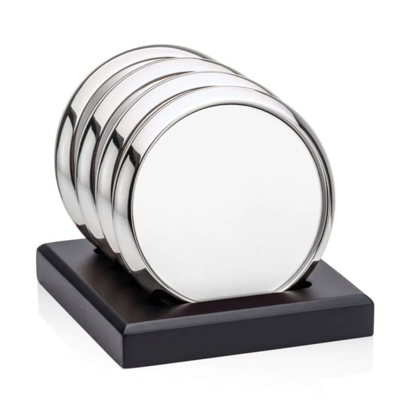 Danville VividPrint Coasters on Satin Black Base - Set of 4 - 9