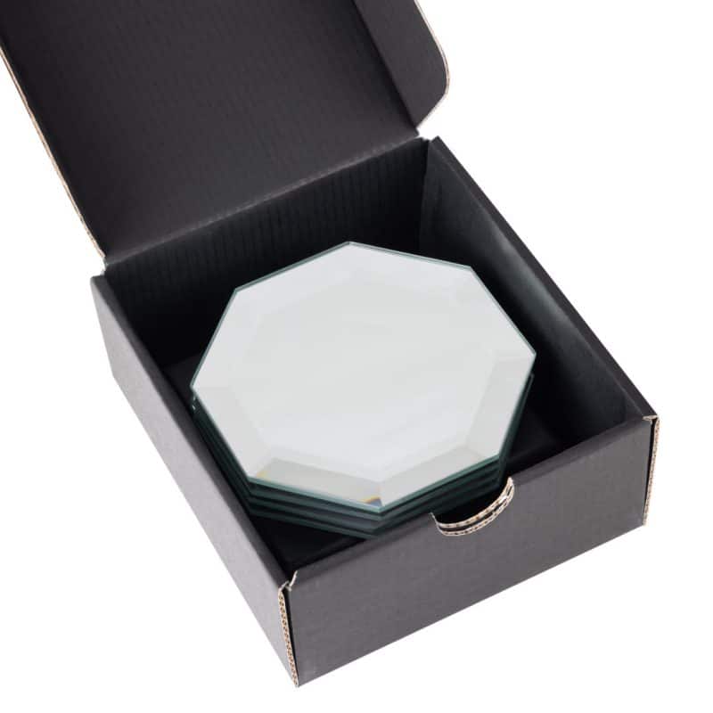 Meaford Coasters - Set of 4 on Black Base - 1
