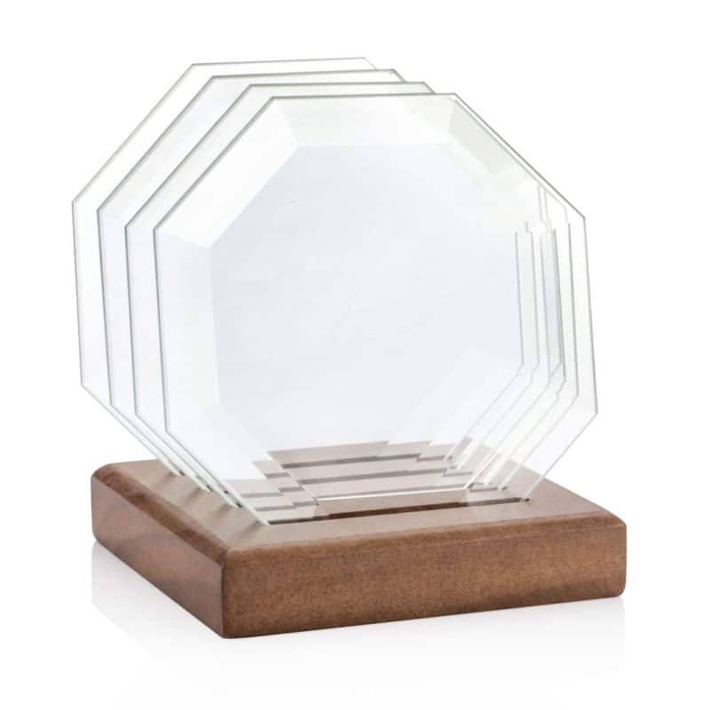 Meaford Coasters - Set of 4 on Walnut Base - 3