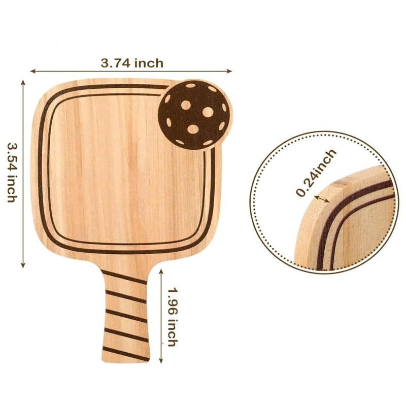 Pickleball Racket Shape Coaster - 1