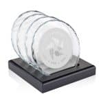 Porterfield Coasters - Set of 4 on Black Base