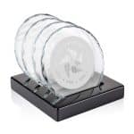 Porterfield Coasters - Set of 4 on Piano Finish Black