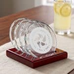 Porterfield Coasters - Set of 4 on Piano Finish Rosewood - 2