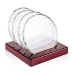 Porterfield Coasters - Set of 4 on Piano Finish Rosewood - 3