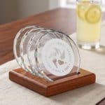 Porterfield Coasters - Set of 4 on Walnut Base - 2